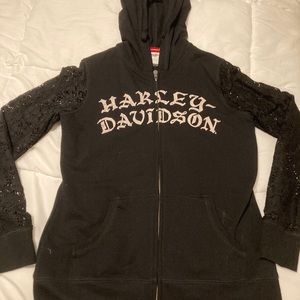 Harley Davidson zipper hoodie